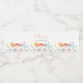 Étiquette Pour Bouteilles D'eau Fée Floral Fille fête d'anniversaire (Étiquettes simples)