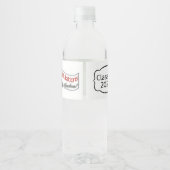 Étiquette Pour Bouteilles D'eau Félicitations Classe De 2020 Personnaliser L'Année (Dos)