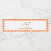 Étiquette Pour Bouteilles D'eau Ferme Citrouille d'automne Retro Garçon Baby showe (Étiquettes simples)