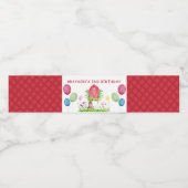 Étiquette Pour Bouteilles D'eau Ferme d'aquarelle personnalisée Anniversaire (Étiquettes simples)