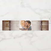 Étiquette Pour Bouteilles D'eau ferme rustique western country grange mariage phot (Étiquettes simples)