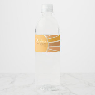 Étiquette Pour Bouteilles D'eau Fête bébé Bohème Petit rayon de soleil