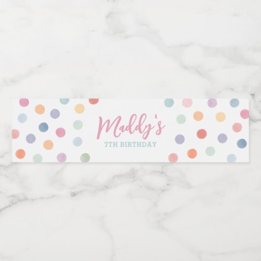 Étiquette Pour Bouteilles D'eau Fête d'anniversaire (Étiquettes simples)