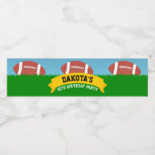 Étiquette Pour Bouteilles D'eau Fête d'anniversaire de football (Étiquettes simples)