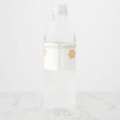 Étiquette Pour Bouteilles D'eau Fête d'anniversaire Roll Girl Roller Skating (Dos)