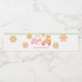 Étiquette Pour Bouteilles D'eau Fête d'anniversaire Roll Girl Roller Skating (Étiquettes simples)