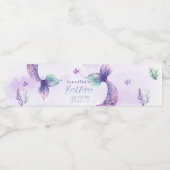 Étiquette Pour Bouteilles D'eau Fête d'anniversaire sous la mer (Étiquettes simples)