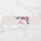 Étiquette Pour Bouteilles D'eau Fête d'anniversaire spa de beauté (Étiquettes simples)