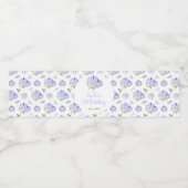 Étiquette Pour Bouteilles D'eau Fête d'anniversaire violet Citrouille (Étiquettes simples)