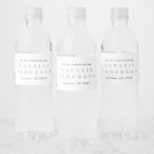 Étiquette Pour Bouteilles D'eau Fête de 50 ans (Bouteilles)