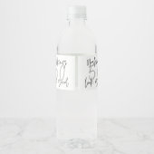 Étiquette Pour Bouteilles D'eau Fête de 50 ans (Dos)