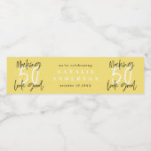 Étiquette Pour Bouteilles D'eau Fête de 50 ans (Étiquettes simples)