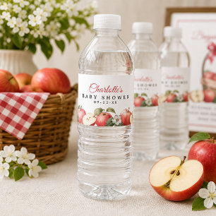 Étiquette Pour Bouteilles D'eau Fête de bébé aux pommes