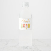 Étiquette Pour Bouteilles D'eau Fête de bébé Popsicle prête à éclore (Devant)