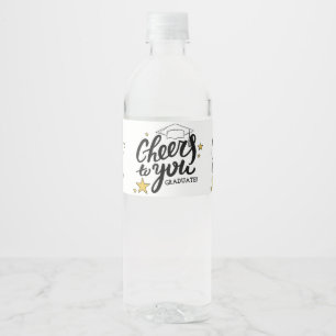 Étiquette Pour Bouteilles D'eau Fête de la meilleure Graduation Graphiques