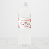 Étiquette Pour Bouteilles D'eau Fête de la piscine de pastèque (Devant)