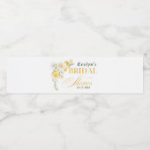 Étiquette Pour Bouteilles D'eau Fête de mariage Citron Eucalyptus Rose (Étiquettes simples)