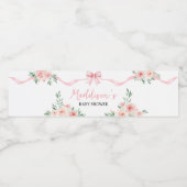 Étiquette Pour Bouteilles D'eau Fête de Naissance Fille Arc en Ciel Rose (Étiquettes simples)