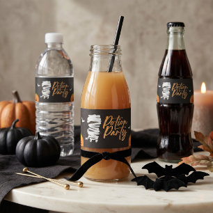 Étiquette Pour Bouteilles D'eau Fête de Potions Mummy Chaton Halloween
