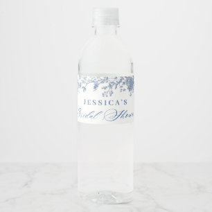 Étiquette Pour Bouteilles D'eau Fête des mariées de jardin victorienne Dusty