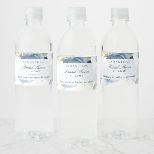 Étiquette Pour Bouteilles D'eau Fête des mariées de script de couleur d'aquarelle  (Bouteilles)