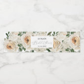 Étiquette Pour Bouteilles D'eau Fête des mariées florale d'eau (Étiquettes simples)