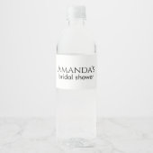 Étiquette Pour Bouteilles D'eau Fête des mariées personnalisée Bachelorette Party  (Devant)