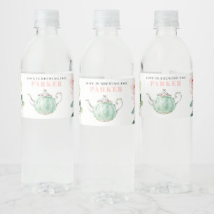 Étiquette Pour Bouteilles D'eau Fête des mariées Tea Party Bouteille d'eau Étiquet
