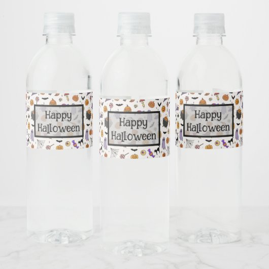 Étiquette Pour Bouteilles D'eau Fête d'Halloween (Bouteilles)
