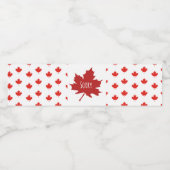 Étiquette Pour Bouteilles D'eau Fête du Canada (Étiquettes simples)
