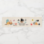 Étiquette Pour Bouteilles D'eau Fête du pirate (Étiquettes simples)