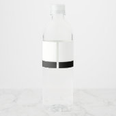 Étiquette Pour Bouteilles D'eau Fête du tableau de visualisation (Dos)