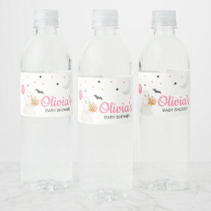 Étiquette Pour Bouteilles D'eau Fête Prénatale Bébé Fille Little Boo Est Presque L