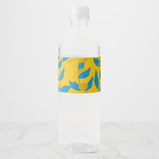 Étiquette Pour Bouteilles D'eau feuille