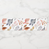 Étiquette Pour Bouteilles D'eau feuilles d'arbre (Étiquettes simples)