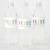 Étiquette Pour Bouteilles D'eau fierté | LGBTQ Gay Rainbow moderne (Bouteilles)