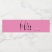 Étiquette Pour Bouteilles D'eau Fifty & Fab, 50e anniversaire (Étiquettes simples)