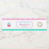 Étiquette Pour Bouteilles D'eau Fille Baking fête d'anniversaire (Étiquettes simples)