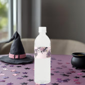 Étiquette Pour Bouteilles D'eau fille d'anniversaire gothique éffrayante