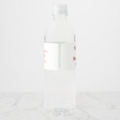 Étiquette Pour Bouteilles D'eau Fille de fête d'anniversaire personnalisée (Dos)