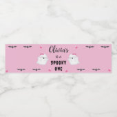 Étiquette Pour Bouteilles D'eau Fille éffrayante Halloween fête d'anniversaire (Étiquettes simples)