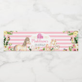 Étiquette Pour Bouteilles D'eau Fille Ferme Bouteille d'eau d'anniversaire étiquet (Étiquettes simples)