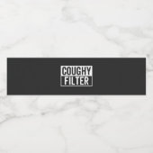 Étiquette Pour Bouteilles D'eau filtre Coughy (Étiquettes simples)
