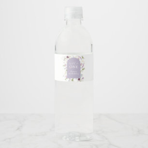 Étiquette Pour Bouteilles D'eau Fleur sauvage Wild ONE Butterfly Garden Party