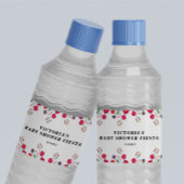 Étiquette Pour Bouteilles D'eau Fleurs mexicaines Baby shower Fiesta