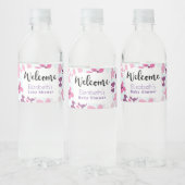 Étiquette Pour Bouteilles D'eau Fleurs roses mignonnes Baby shower Whimsical (Bouteilles)
