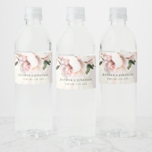 Étiquette Pour Bouteilles D'eau Floral rose mariage