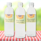 Étiquette Pour Bouteilles D'eau Flore de la Réunion familiale