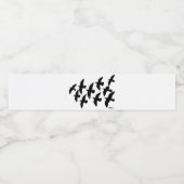 Étiquette Pour Bouteilles D'eau Flying Flight Pigeons (Étiquettes simples)