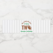 Étiquette Pour Bouteilles D'eau Football étoilé 2e anniversaire (Étiquettes simples)